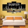 Popular Wall Art unframed Canvas Fashion Abstract 5 Pieces Islamic Decorative Oil Paintings Muslim Modern Pictures Home Decor247U