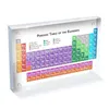 Acrylic Periodic Table of Elements Display Kids Teaching Birthday Teacher's Day Gifts Chemical Element Display Card Home Deco256N