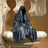 Decorative Objects Figurines Black Grim Reaper Statue Thrilling Robe Nightcrawler Resin Desktop Figurine Ornaments Horror Ghost Sc2536