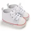 Primi camminatori Bambino nato Walker Suola morbida Scarpe da passeggio antiscivolo Scarpe da ginnastica casual in tela classiche da bambina