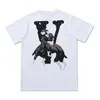 Vlone T-shirt Big "V" Tsgirtmen's / Women's Couples Casual Fashion Trend High Street Loose Hip-Hop100% Cotton Printed Round Neck Shirt US Size S-XL 1541