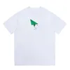 Męskie koszulki designerskie koszulki Casual Paper Airplane Print T-shirt bawełniany okrągły szyjka