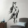 Horse Silhouette Wall Decal Horse Riding Wall Art Sticker Vinyl Hemväggdekor Borttagbar konst Mural JH205 201130229V