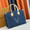 Sunset Denim Ingot Bag worka Koussin Bag worka Designer Bag Lou Vitt Crossbody Bag torebka Wysokiej jakości torba na bitę 46855 44473 44464 40995 46856 46871