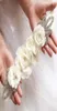 Bröllopssashes Chiffon Flowers Bridal Belt Rhinestone Dress for Bride Accessories White Ivory Black Red Silver In Stock Bulk Order9144630