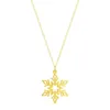 Ожерелья с подвесками Todorova, ожерелье из нержавеющей стали со снежинками, рождественское зимнее ожерелье для женщин, модные ювелирные изделия, подарок