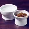 PET Cat Ceramics Bowl Classical Read Health Protection High Base Food Fooder Puppy Histting Feeding Y200917313F