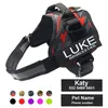 Hund Harness No Pull Reflective Justerbar personlig husdjurssele för hundväst Anpassad ID -taggar Patch utomhus Walking Dog Supplie Q249E