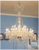 Chandeliers Large Living Room Crystal Chandelier Staircase Hall Big Foyer Hanging Lamps Luxury Mounted Dining LED Candle Pendant Lights