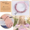 Bracelet sansango pierre naturelle rose Quartz perlé Bracelet rose ruban pendentif charme bracelets pour femme bracelets mode mignon bijoux ldd240312