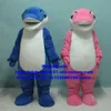 Mascot Costumes Blue Pink Dolphin Movise Sea Hog Delphinids Whale Cetacean Mascot Costume Postacie Dorosłe targi Walking Street ZX2519