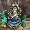 Handgefertigte Hindu-Ganesha-Statue, Innenbrunnen, LED-Wasserlandschaft, Heimdekoration, glückliche Feng Shui-Ornamente, Luftbefeuchter T2003187E