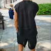 Herrspårar mode casual short hylsa topp lös shorts sport spårdräkt outfits kvinnor sommar höst två bit tröja y2k ins set