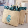 French Natural Style Eco Friendly Grass Woven Totebag Bag Ins Blogger Female 240312