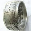 HB11 Handmake Coin Ring Door HOBO Morgan Dollars Verkopen Voor Mannen of Vrouwen Sieraden US size8-16265t