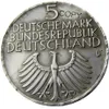 DE11 allemagne 5 Deutche Mark 1952D artisanat nouvelle couleur argent plaqué copie pièce de monnaie ornements en laiton accessoires de décoration de la maison 326n