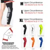 Mangas protectoras Calentadores de piernas BraceTop 1 par de calcetines largos de compresión Hombres Mujeres Rodilla Fitness Pad Soporte antideslizante Medias de muslo Mangas 230712 L240312