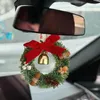 Fiori decorativi Mini ghirlanda per auto Prodotti per la casa artificiali e adorabili di Natale per alberi Porte Pareti Cortile Finestra