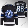 Personalizado Homens Mulheres Juventude Tampa''Bay''Lightning''86 Nikita Kucherov Terceiro Preto Jerseys Anthony Cirelli Steven Stamkos Michael Eyssimont Jeannot Haydn Fleury Andrei