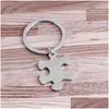 Key Rings We Will Always Be Connected Keychain Long Distance Friendship Gift Best Friend Statement Jewelry Fashion Accessories Drop De Ot4Bo