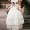 Baby Long Ivory Christening Gown Lace New Birthday Baby Dress Baby Girl Christening Gowns Baptism Dresses9775791