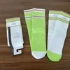 Long Women Cotton Yoga Socks Classic Ankle Letter Breathable Sports Sock Fashion Printed Rainbow Mens Basketball Socks