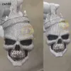 Créateur de bijoux 4 pouces Big Crown Skull Head 3D Pendentif personnalisé Moisssanite glacé 925 argent Moissanite Hip hop pour NecklaceHipHop