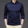 Men's Polos Polo Sleeve Turn-down Collar T-shirt Spring Summer Plaid V-Neck Clothes Button Print ldd240312