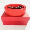 Belts Men Designers Belts Classic fashion casual letter smooth buckle womens mens leather belt width 3.5cm with orange box L240312