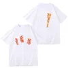 Designer Mens T-shirt V Lone T-shirt Femme Marque Vêtements Été Lettre Impression T-shirt Lâche Polyvalent Col Rond Couple T-shirt High Street Cotton Top Shirt