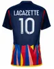 2023 2024 Maillot de Foot Soccer Jerseys Lyonnais Caqueret Tolisso Jeffinho ol Aouar Tagliafico Player Shirts 23 24 Traore Sarr Man Lyon Kids Kits