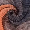 Szaliki jesień i zima wysokiej jakości balijska przędzy Twill Zmarszczony długi szalik oddychający plisowany szal