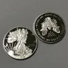 5 pezzi Non magnetici 2019 dom nucleo in ottone placcato argento 40 mm con decorazione aquila rovesciata moneta da collezione206l
