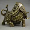 China Copper Carve Whole Body Wealth Lifelike zodiac ox Statue7882548224E