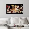 Peintures Célèbre Picasso Guernica Art Toile Peinture Reproductions sur les affiches murales et impressions Image décorative pour vivre R257s