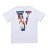 VLONE T-shirt Big "V" TsgirtMen's / Women's Couples Casual Fashion Trend High Street Loose HIP-HOP100% Cotton Printed Round Neck Shirt US SIZE S-XL 1539