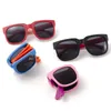 Składane dzieci okulary przeciwsłoneczne Dzieci okulary przeciwsłoneczne anty-UV Baby Słońce Słońce okulary dziewczyna chłopiec