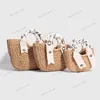 Strand Chioe Cloe Woody tas Stro Dames heren Designer Luxe Raffia geweven clutch handtas crossbody schouder boodschappentassen top handvat pochette grote draagtas