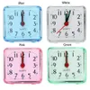 Other Clocks Accessories Beep Clocks Mini Table Mute Clock Square Jelly Color Creative Alarm Clock Small Bed Compact Travel Children Student Desk BedroomL2403