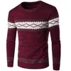 メンズセーターの衣類秋と冬のブティックヨーロッパアメリカンカラーマッチングセーターナショナルスタイルウォームプルオーバーニット