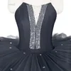 Sahne Giyim Siyah profesyonel öncesi bale tutu yetişkin balerin dans kostüm kadın prova gözleme tutuş kızlar dans elbise 11 boyut