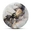 Abstrato tinta de álcool impresso arte moderna textura de mármore silencioso relógio de quartzo pintura em aquarela decoração de casa relógio de parede 210310259d