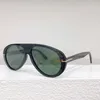 Designer-Sonnenbrille für Damen, Tom Luxusmarke Ford-Brille FT0988, ovaler Rahmen, schwarz, gelb, sportlicher Stil, Herren-Sonnenbrille, UV-Schutz-Linse, modisch, Originalverpackung