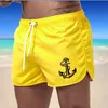 Marca de moda Verano Pantalones cortos de secado rápido Hombres Traje de baño Pantalones cortos de playa Pantalones cortos de natación Ropa de playa Deportes 9 colores Ropa para hombre 240305