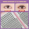 Falska ögonfransar Highcapacity Natural Wispy Cluster Lashes 32 Rows Diy Lash Extension Supplies High Quality Professional Makeup 240311