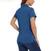 T-Shirt Femme MAGCOMSEN chemises de Tennis pour femmes T-shirts d'été légers à manches courtes UPF 50 + chemises à col hauts athlétiques L24312 L24312