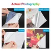 50pcs Adhesive Paper sticker film Waterproof PP PET A4 Laser Inkjet Printer Copier Craft Paper Label Matte Clear Surface film 2010253J