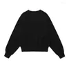 Vêtements de sport IVE Sweatshirts Femmes Casual Surdimensionné O-Cou Manches Longues Sweats à capuche Femme Printemps Automne Fashoin Lettre Impression Streetwear Tops