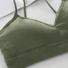 Camisoles Tanques Sexy Mulheres Sólidas Sutiã Esportivo Tops Alto Impacto Para Ginásio Top Fitness Yoga Running Pad Sportswear Tanque Esporte Push Up Bralette