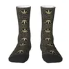 Chaussettes pour hommes feuilles hommes équipage unisexe jolie robe d'impression 3D